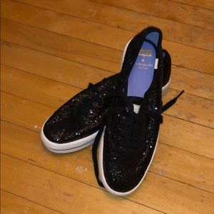 Kate Spade Platform Sequin Keds